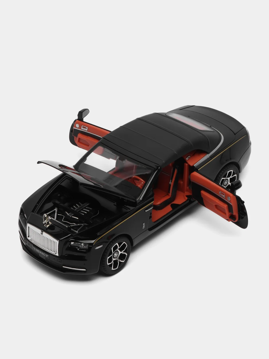 Черный металлическая модель Rolls-Royce Dawn, со светом и звуком