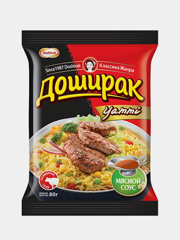 Доширак Yammi со вкусом говядины 80 гр 2шт
