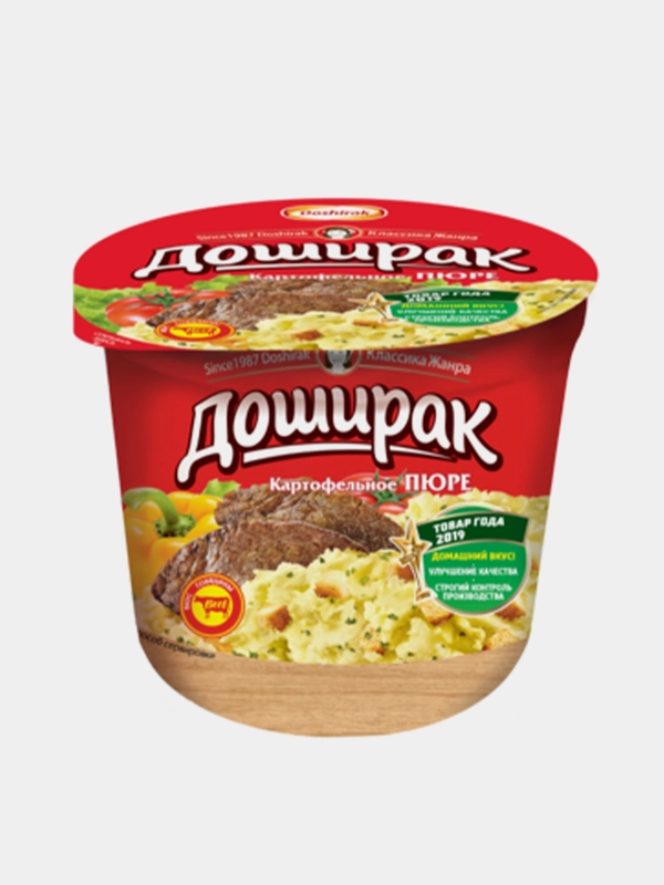 Пюре картофельное быстрого приготовления Доширак со вкусом мяса 40 гр 2шт