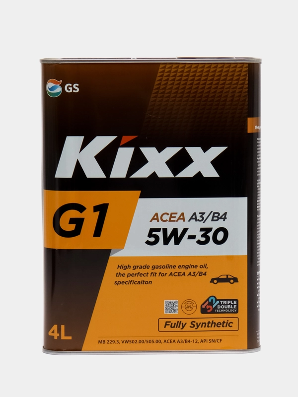 Моторное масло Kixx G1 A3/B4 5W-30, 4 литра
