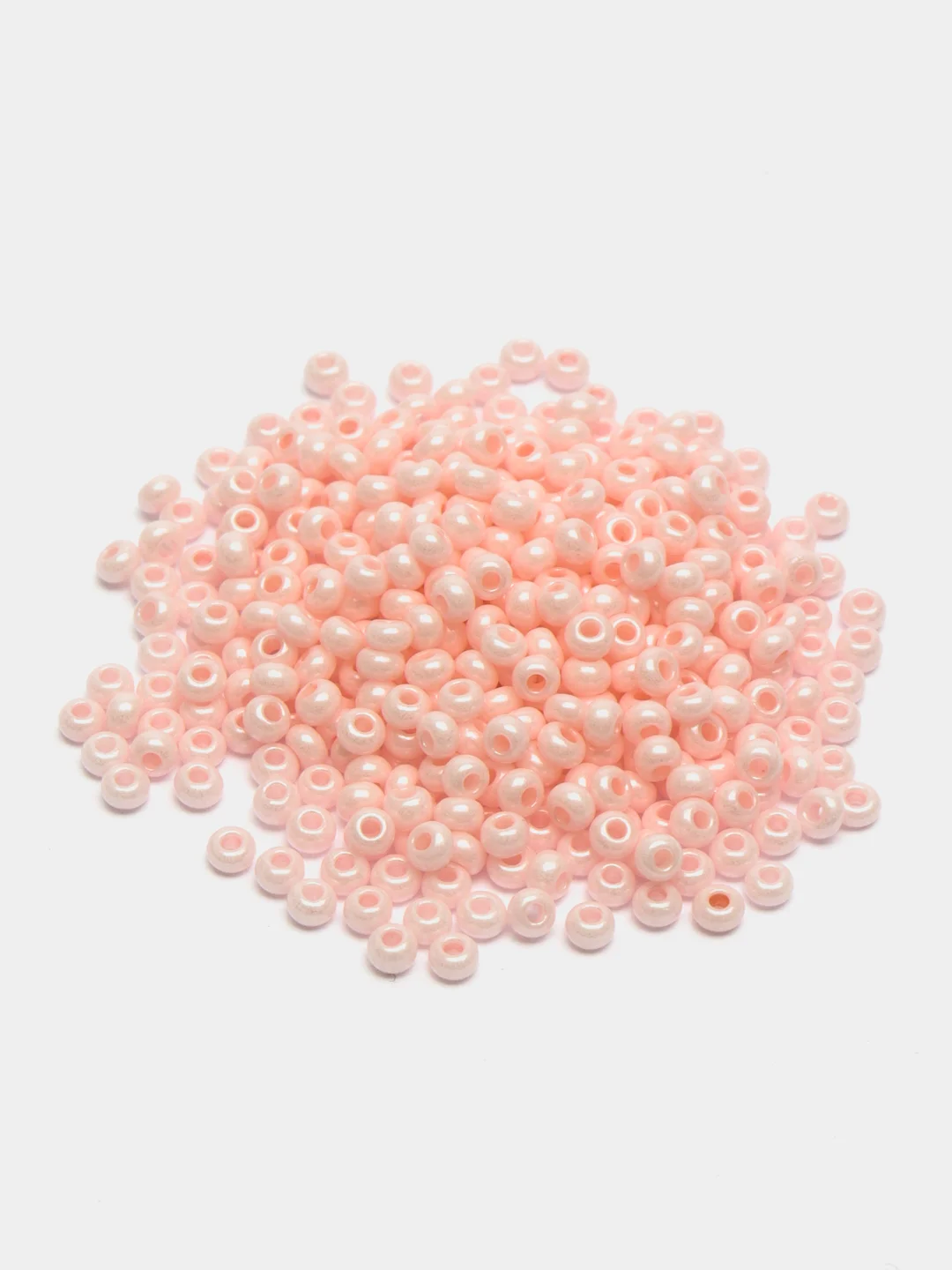 Пастельно-коралловый бисер чешский Preciosa, Чехия, № 10, Natural Opaque