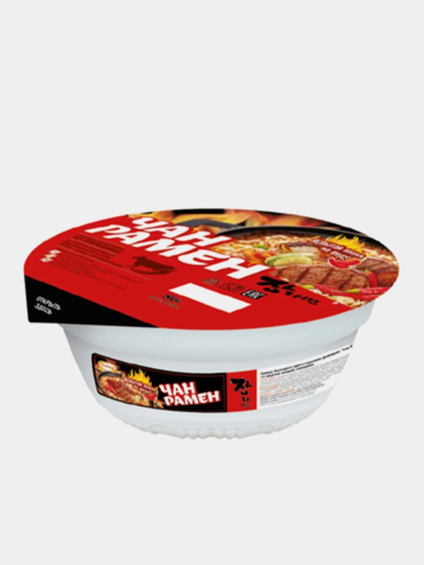 Лапша быстрого приготовления Доширак Чан рамён  со вкусом острой говядины 86гр.