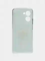 Голубой чехол для Realme C33 (Реалми С33), силиконовый, с рисунком