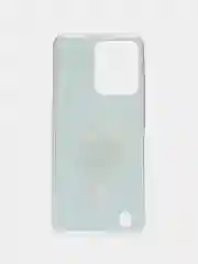 Небесно-голубой чехол силиконовый на Realme C31 / Реалми С31, с рисунком