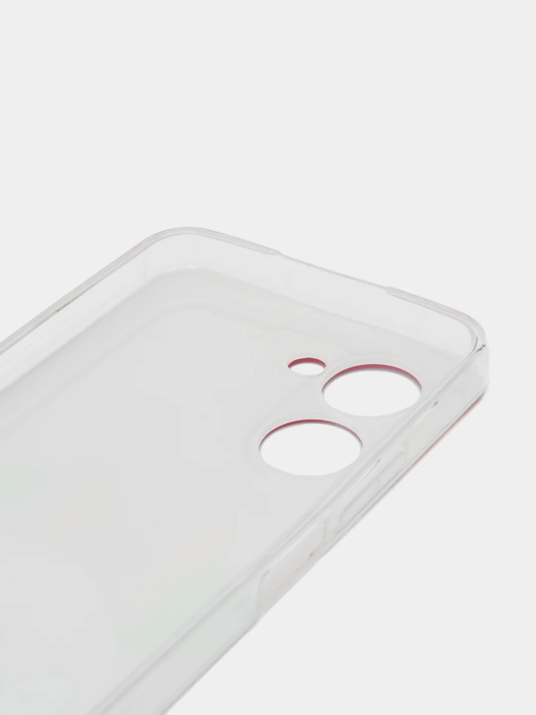 Розовый чехол для Realme C33 (Реалми С33), силиконовый, с рисунком