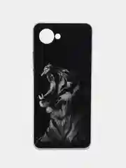 Хром чехол для Realme C30, C30s, Narzo 50i Prime, с рисунком