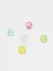 Серый акриловые бусины с гранями, 10 мм