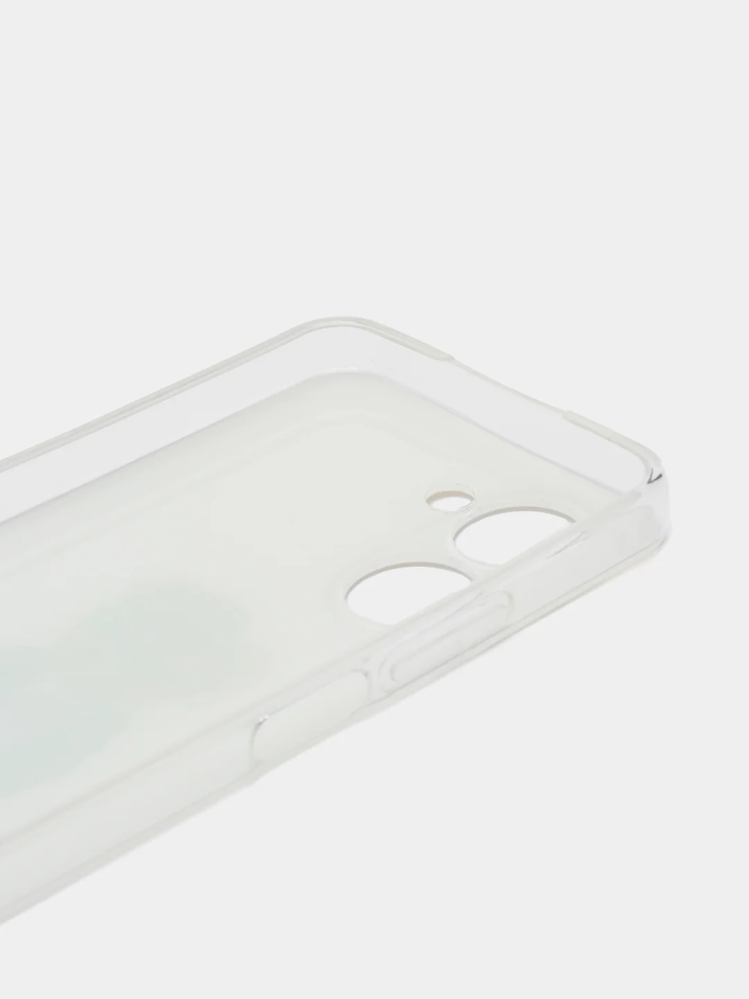 Белый чехол для Realme C33 (Реалми С33), силиконовый, с рисунком
