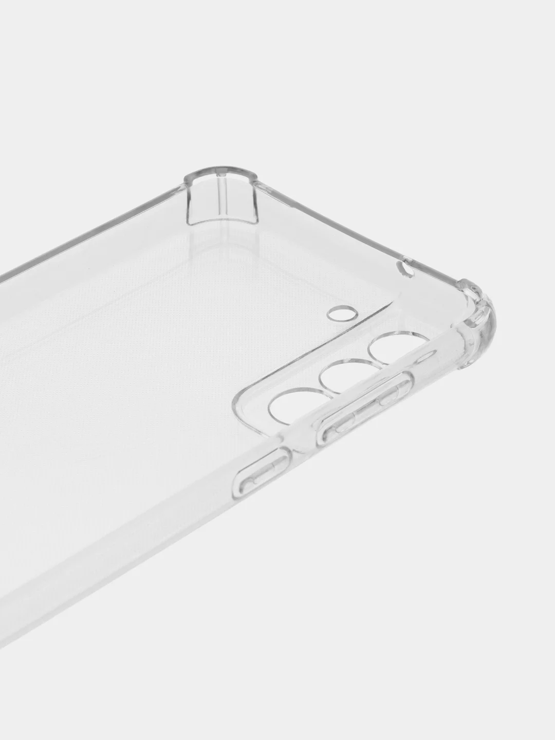 Прозрачный чехол для Samsung Galaxy S21 FE (Самсунг Галакси С21 ФЕ), прозрачный, силиконовый