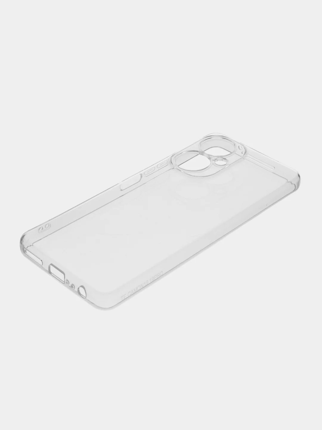 Прозрачный чехол Tecno Camon 19 / 19 Pro 4G, прозрачный, силиконовый