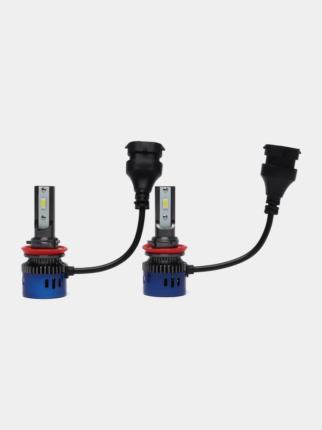 Светодиодная автомобильная LED лампа H1, H4, H7, H11, 9005, 9006, чип CSP 3570, 2 штуки