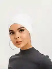 Белый шапочка под платок "Бони"/ на никах