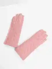 Пастельно-коралловый перчатки женские, демисезонные