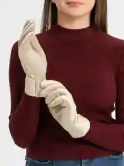 Бежевый перчатки женские, демисезонные