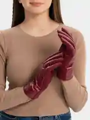 Алый перчатки женские, демисезонные