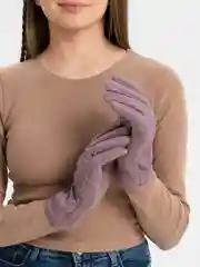 Фуксия перчатки женские, демисезонные