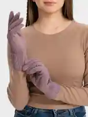 Фуксия перчатки женские, демисезонные