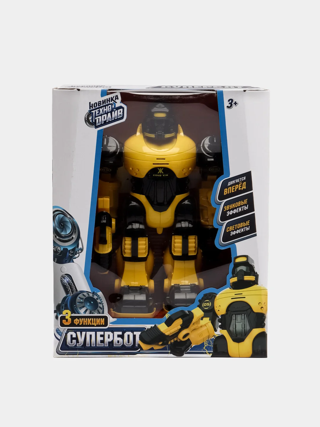 Игрушка ТЕХНОДРАЙВ Робот супербот, свет-звук, движение, 18*30*15см
