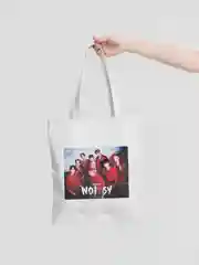 Молочный шоппер с молнией K-POP Stray Kids
