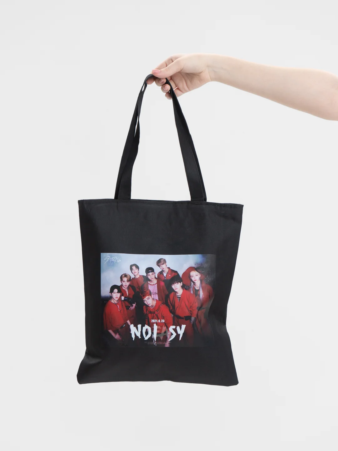 Черный шоппер с молнией K-POP Stray Kids