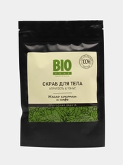 Скраб для тела "Упругость и тонус", масло конопли и кофе