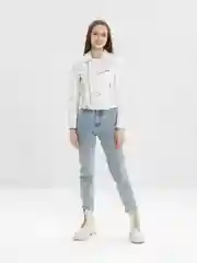 Белый куртка кожаная Tiffan