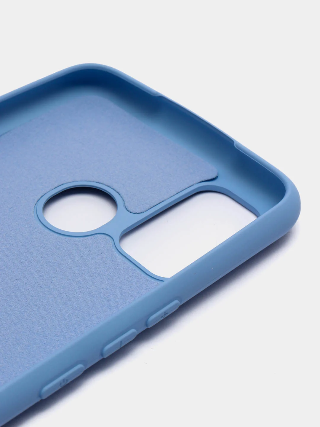 Небесно-голубой чехол силиконовый Silicone Cover для Tecno Spark 7 (Техно Спарк 7)