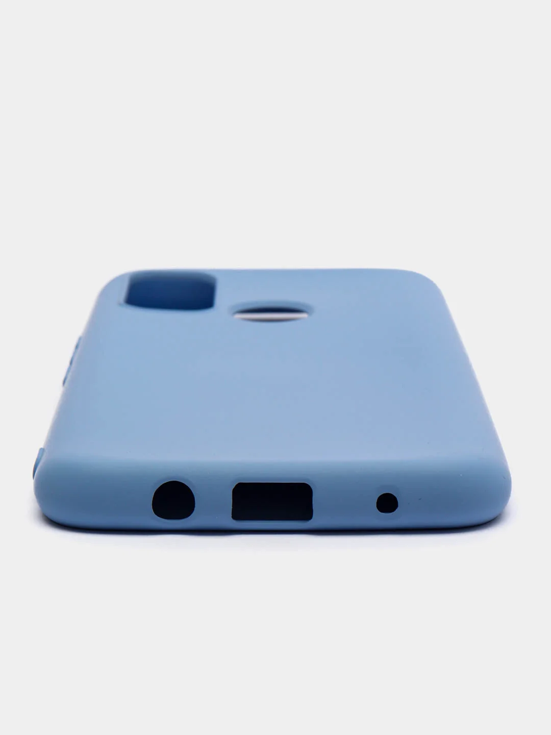 Небесно-голубой чехол силиконовый Silicone Cover для Tecno Spark 7 (Техно Спарк 7)