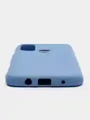 Небесно-голубой чехол силиконовый Silicone Cover для Tecno Spark 7 (Техно Спарк 7)