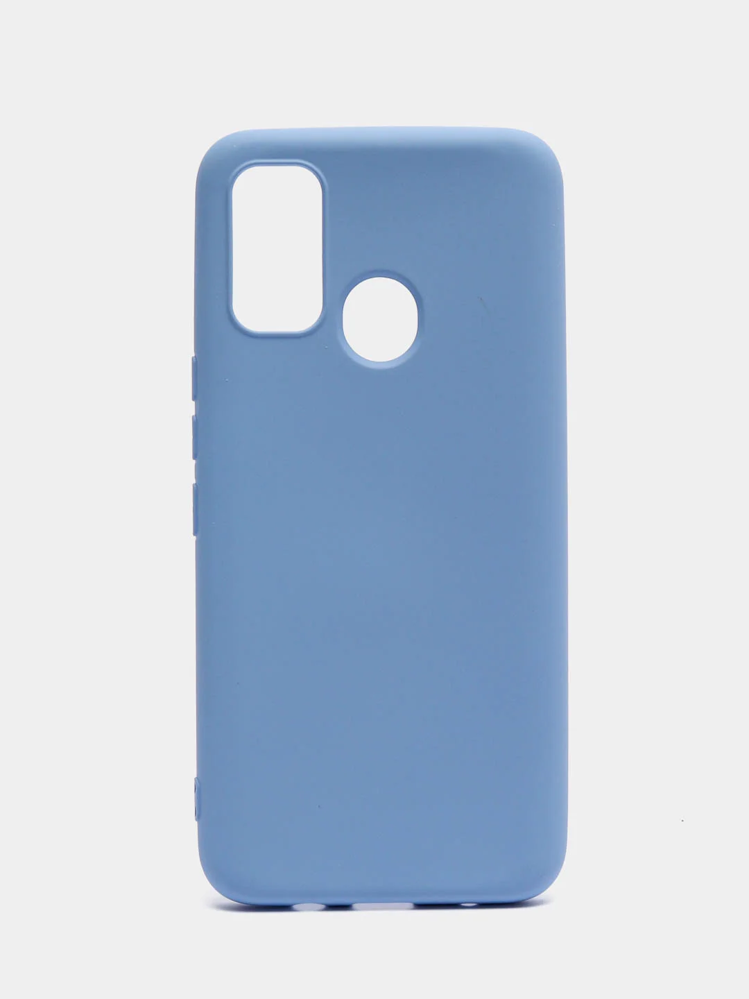 Небесно-голубой чехол силиконовый Silicone Cover для Tecno Spark 7 (Техно Спарк 7)