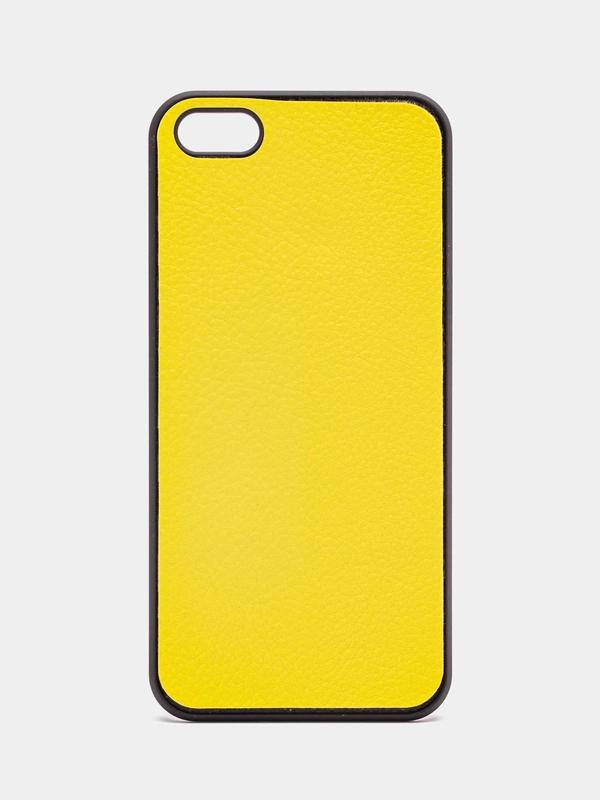 Пластиковый чехол для iPhone 5/5s/SE, с кожаной вставкой
