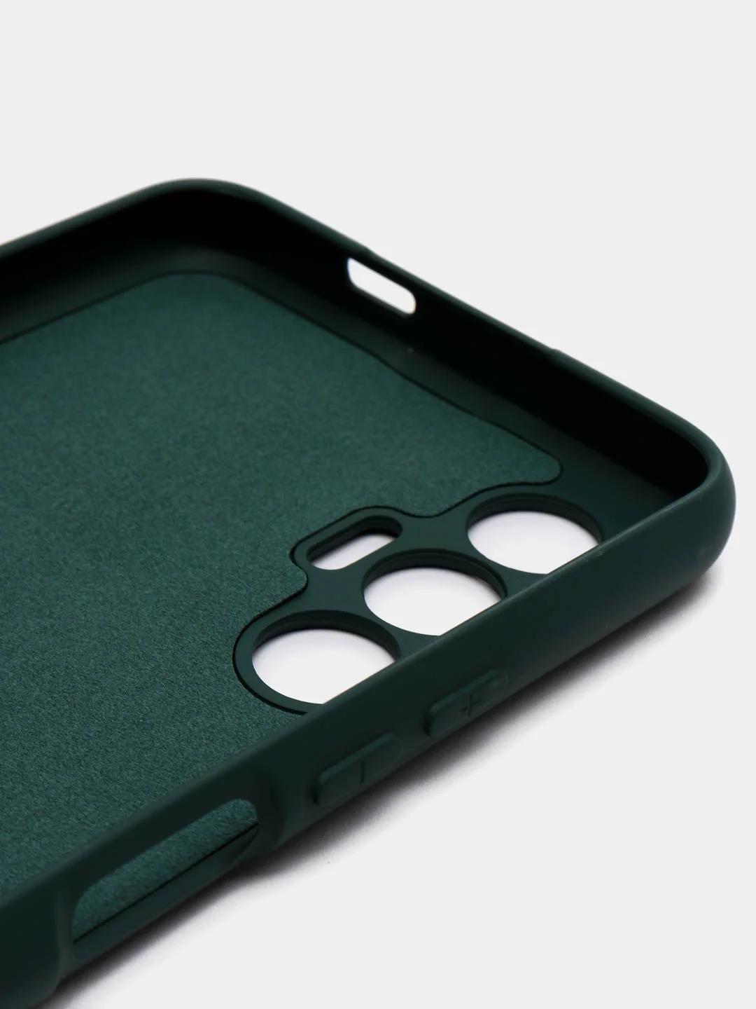 Тёмно-зелёный чехол силиконовый Silicone Cover для Tecno Pova 3 (Техно Пова 3)