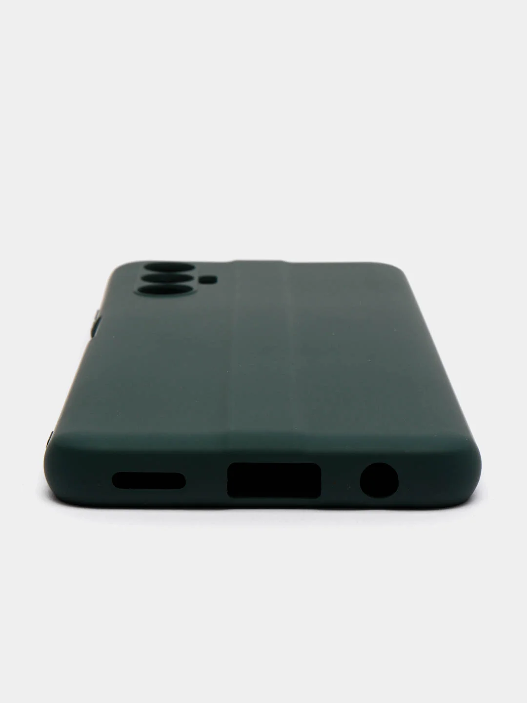 Тёмно-зелёный чехол силиконовый Silicone Cover для Tecno Pova 3 (Техно Пова 3)