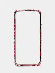 Алый бампер алюминиевый со стразами для iPhone 5, 5s