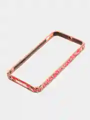 Коралловый меланж бампер алюминиевый со стразами для iPhone 5, 5s