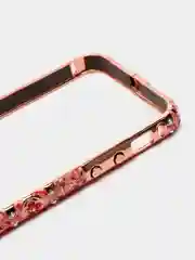 Коралловый меланж бампер алюминиевый со стразами для iPhone 5, 5s