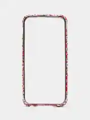 Вишнёвый бампер алюминиевый со стразами для iPhone 5, 5s