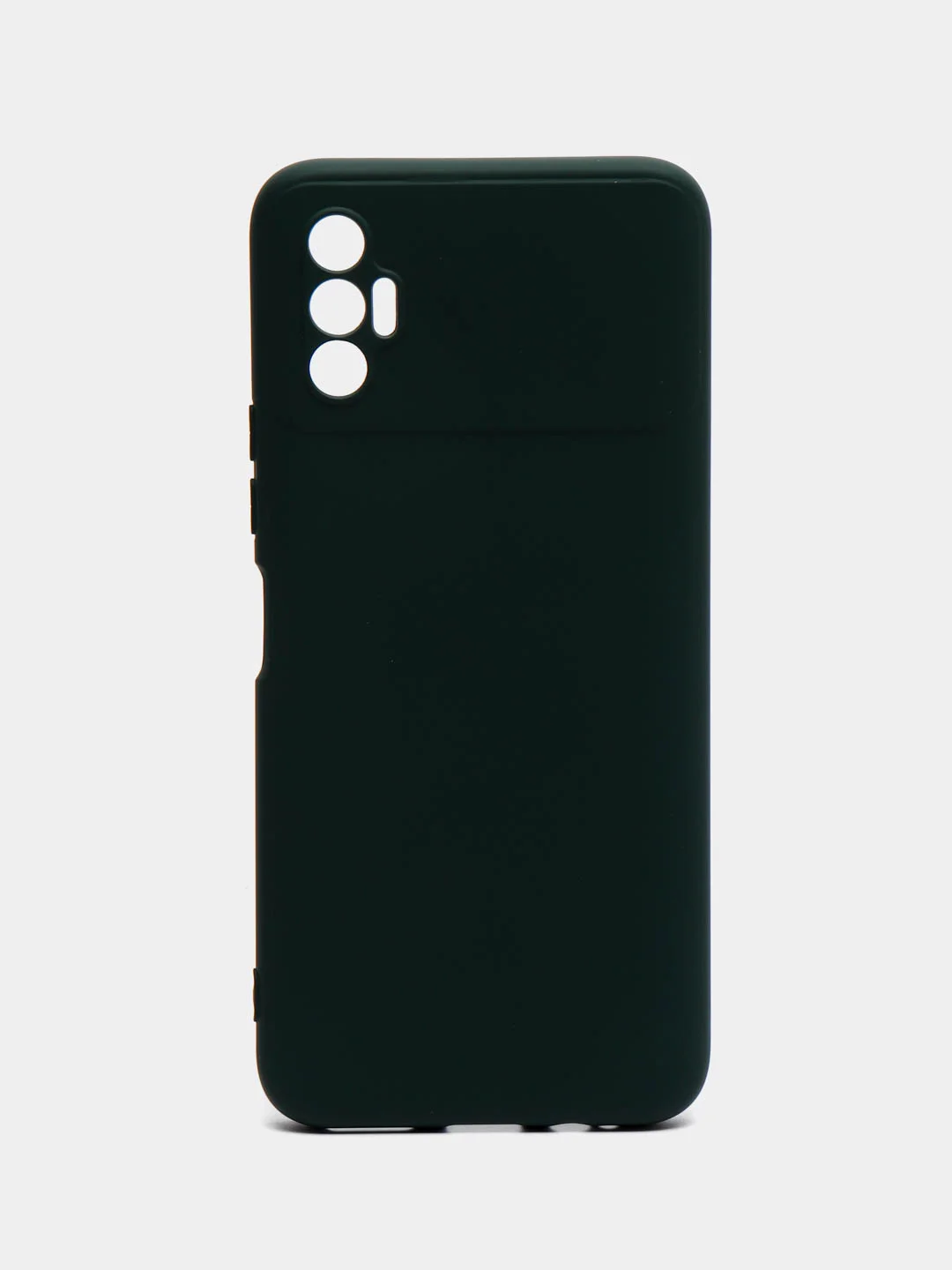 Тёмно-зелёный чехол для Tecno Spark 8P (Техно Спарк 8Р), силиконовый