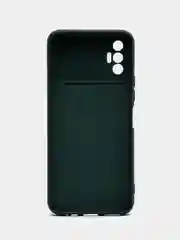 Тёмно-зелёный чехол для Tecno Spark 8P (Техно Спарк 8Р), силиконовый