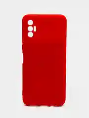 Красный чехол для Tecno Spark 8P (Техно Спарк 8Р), силиконовый