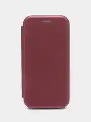 Бордовый чехол книжка для Huawei Honor P20/20 Pro/30/8X/PSmart 2018/9X Lite/Mate 20 Lite/P40/10/Y6P