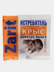 Зарит Истребитель черных и серых крыс, домовых мышей, тесто-сырный брикет, 100гр