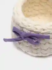 Молочный корзинка из трикотажной пряжи, ручной работы