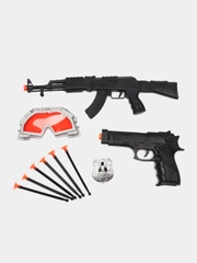 Игрушка Играем вместе Набор оружия спецназ, автомат с присосками, 28,5*56,5*4 см