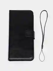 Черный чехол-книжка с магнитной застежкой для Tecno POP 6 Pro (Техно Поп 6 Про)