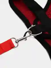 Красный шлейка с поводком прогулочная для собак и кошек, мягкая, 5 цветов
