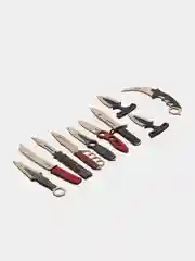 Серый набор деревянных ножей по мотивам игры CS GO, 10 штук