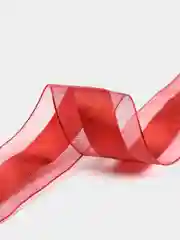 Багровый лента органза с атласом