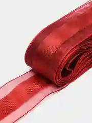 Багровый лента органза с атласом