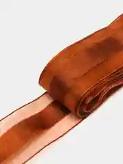 Коричневый лента органза с атласом